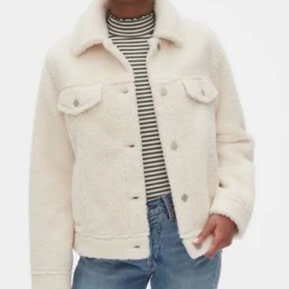 Gap Cream Sherpa Jacket